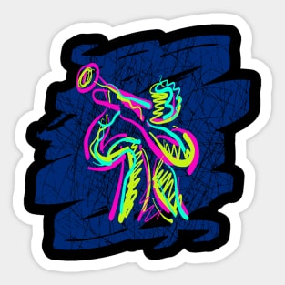 Musician Trumpet Player Artistic Style Sticker